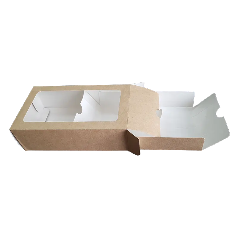 Papírový box s oknem MA 180 x 110 x 55 MAKRONKY 50x