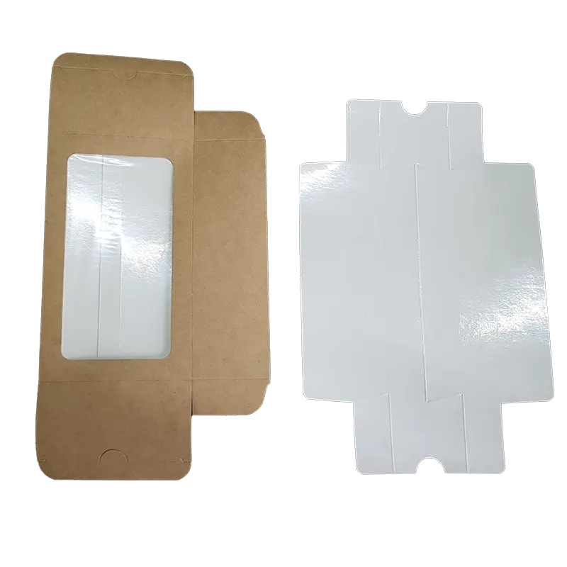 Papírový box s oknem MA 180 x 110 x 55 MAKRONKY 50x