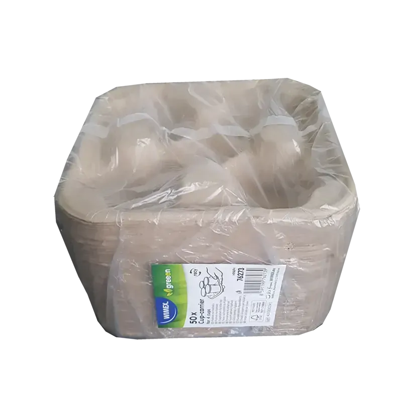 Podnos PAP na 4 kelímky 21 x 21 cm (po 50 ks)