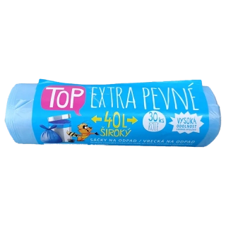 Sáček KOŠ 60 TOP EXTRA PEVNÉ - MODRÝ HDPE10 mi
